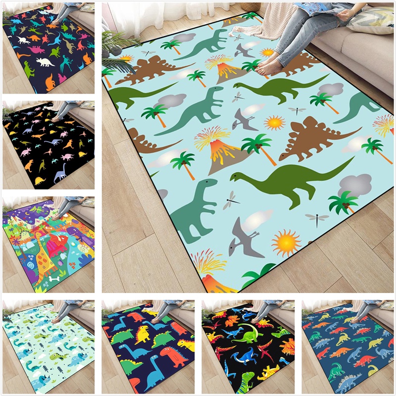 Jogo americano infantil Erosebrida, tapetes de dinossauro, 30 x 45 cm,  conjunto de 4 para meninos, conjunto de tapetes de mesa de dinossauros  antigos para amantes de dinossauros, tapetes de refeição de