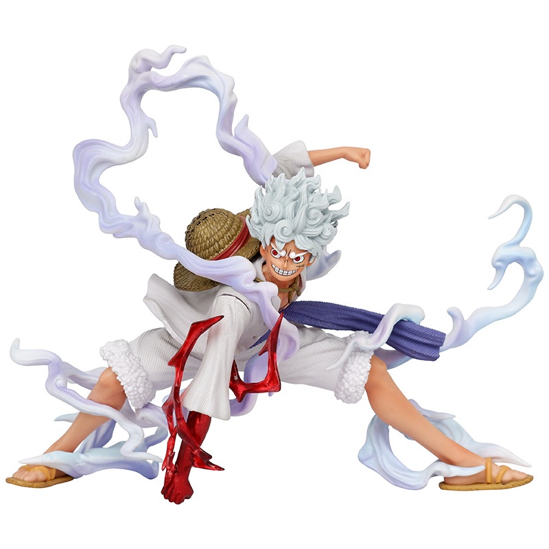 Anime Luffy Nika Sun One Piece Deus GEAR 5 Ação Figura Decoração