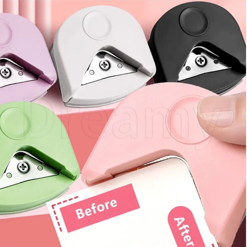 Cortador De Papel De Arco De Cartão De Felicitações DIY/Fotográfico Tipo Prensa Com Cantos Arredondados/Mini R4 Chanfro Portátil Escritório Canto Redondo