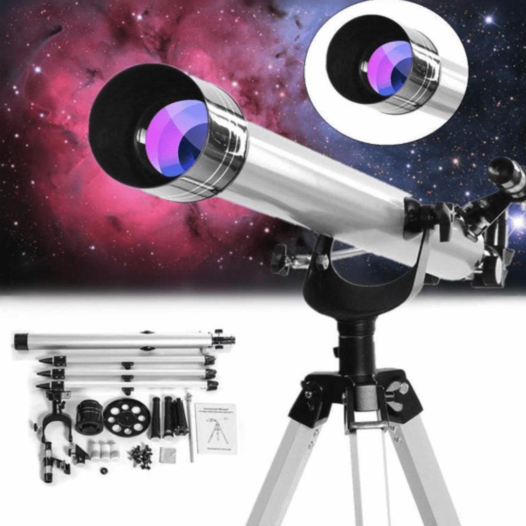 Telescopio Astronomico amplia 675x Refrator Tripe 60mm | Shopee Brasil