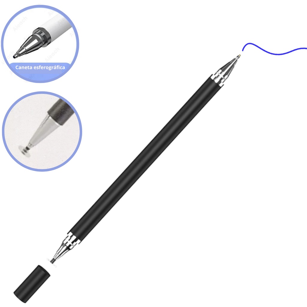 Caneta Stylus BoxWave compatível com o sistema Elo de 15 polegadas (16:9)  EloPOS (caneta Stylus da BoxWave) - Caneta Stylus capacitiva DualTip, ponta  de disco, caneta Stylus capacitiva - prata metálico
