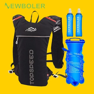 Newboler Mochila De Ciclismo 5L Hidratação Para Bicicleta Com Bexiga De Água 2L Super Leve E Respirável