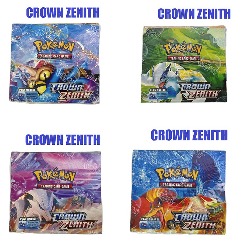 360pcs Pokemon Card Espada And Escudo Coroa Zenith Cartões Comerciais Kad Booster Coleção De 7272