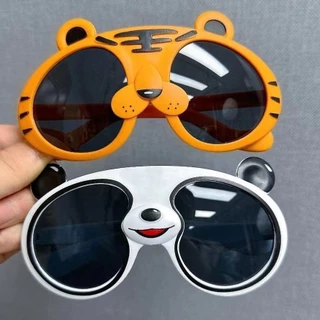 2023 Novo Estilo Crianças Panda Óculos De Sol Meninas Polarizados Bonitos Pequenos Desenhos Animados Tigre Ultravioleta À Prova