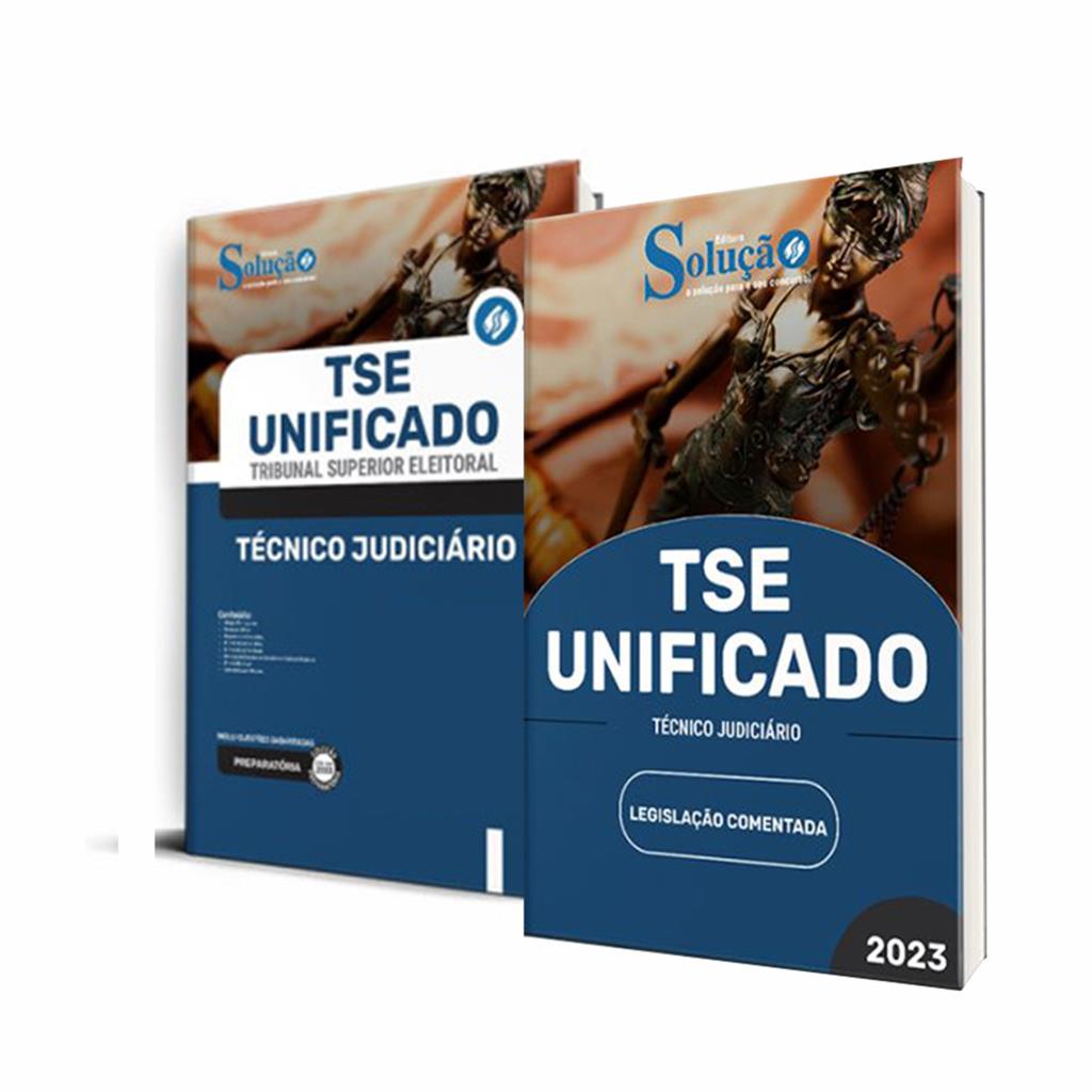 KIT TSE Unificado Apostila Tecnico Judiciario + Legislacao Comentada ...