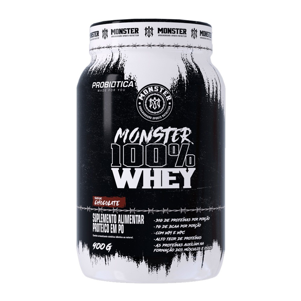 Monster 100 Whey 900g Probiotica Shopee Brasil