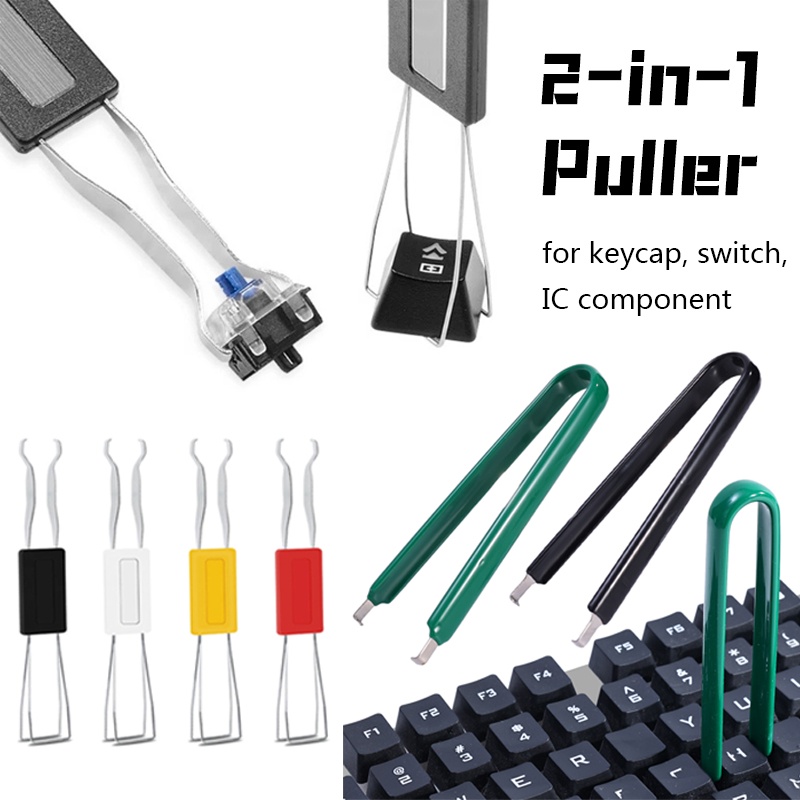 Teclado Mecânico Extrator De Chaveta De Eixo De Aço Inoxidável Removedor Circuito IC Substituir Ferramentas De Manutenção Kit De Limpeza