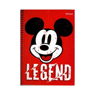 CADERNO 1 MATERIA COM ARAME MICKEY MOUSE 80FLS - JANDAIA