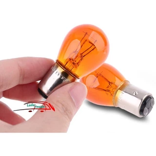 2 Lâmpada 24v 2 Polo Ambar Laranja Amarela Bay15d Caminhão