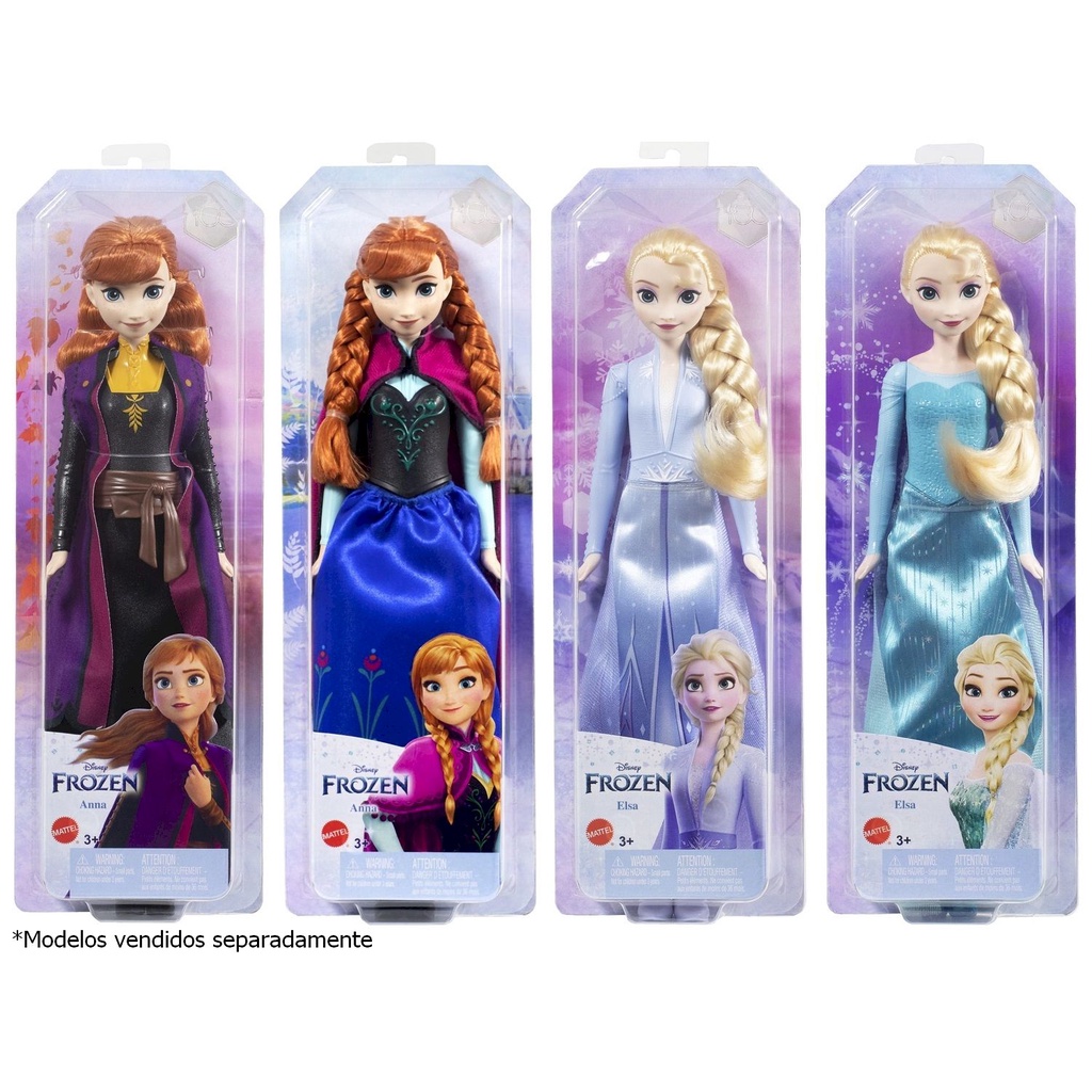 Kit 2 Frozen Boneca Princesa Elsa E Ana Disney Envio 24h