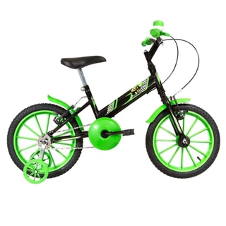 Bicicleta Bicicletinha Infantil Ultra Kids T Aro 16 Preto E Verde - Ultrabike