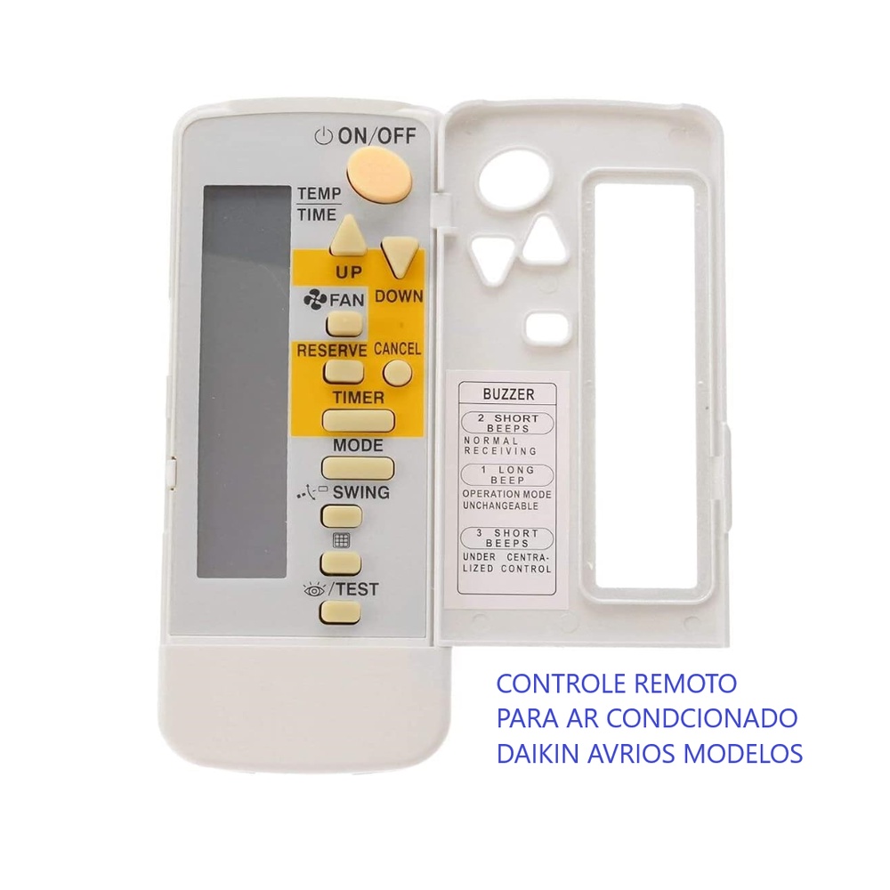 CONTROLE REMOTO AR CONDICIONADO DAIKIN BRC4C151 BT00338 Shopee Brasil