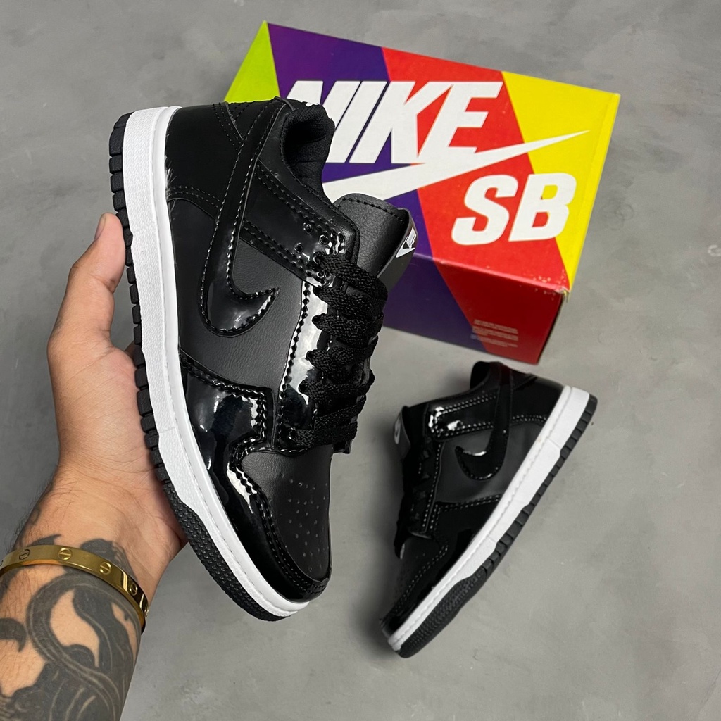Dunk Low SL Preto Brilhante