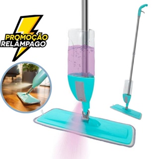 Mop Spray Giratório Limpeza Flash Mágico Rodo Esfregão Flat