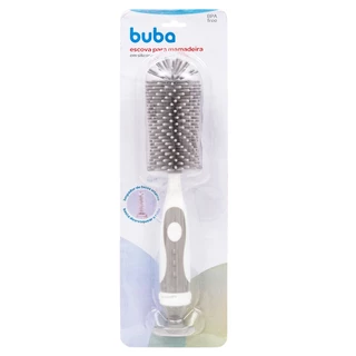 Escova Cinza Para Mamadeira E Bico Em Silicone 16276 - Buba