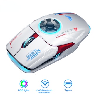 H530 O Mais Novo Mouse Sem Fio De Quatro Modos De Carregamento Do Gyro Rotativo Esports Gaming RGB