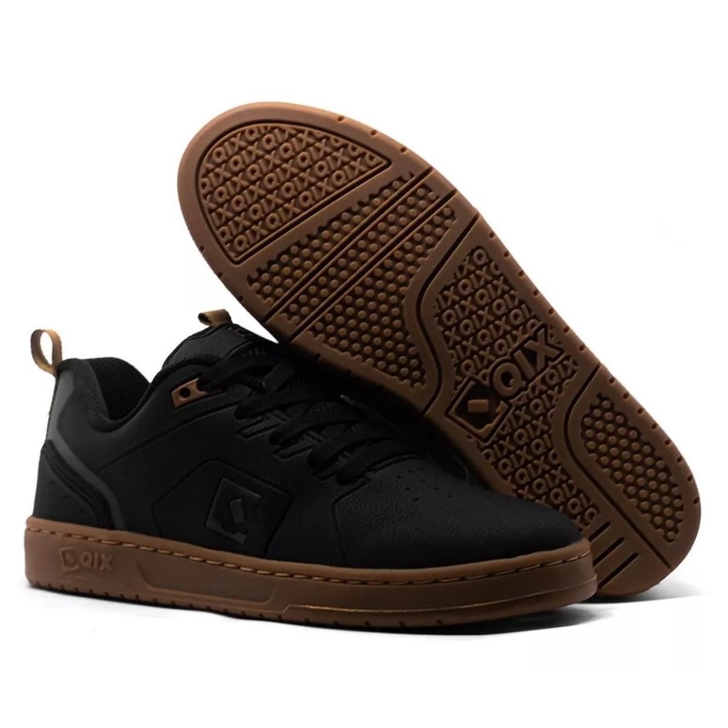 Tênis Qix Smash Preto Marrom Casual Skate Qx2102 | Shopee Brasil Tênis Qix Smash Preto Marrom Casual Skate Qx2102 | Shopee Brasil