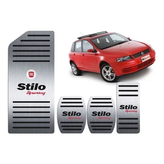 Pedaleira + Descanso Fiat Stilo Manual Aço Inox