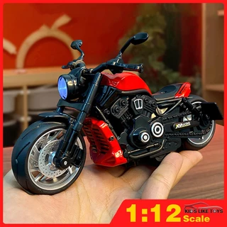 KLT 1 : 12 Harley Davidson Motocicleta Modelo Diecast Carros De Brinquedo Para Garotos Brinquedos Carro Crianças Presente Aniversário