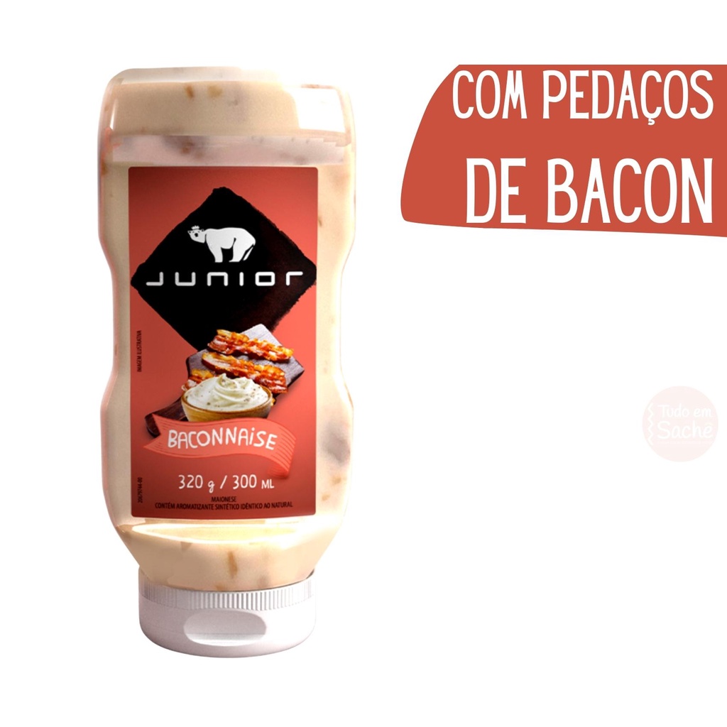 Baconese BK Maionese Com Bacon Baconnaise Junior 360g