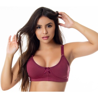Kit 3 Sutiã Sem Bojo Reforçado Duas Camadas Microfibra Alça Regulagem Tecido Gofrê Adulto Plus Confortável Feminino