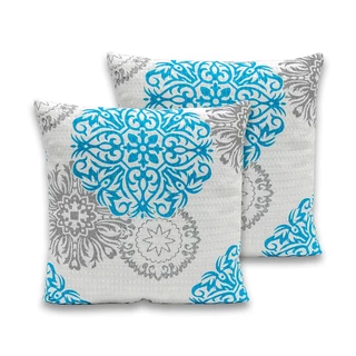 Kit 2 Capas de Almofada Piquet Favinho 40x40 C/ Zíper Estampado
