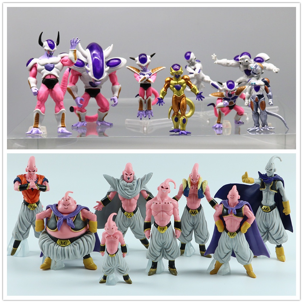 8 Bola De Dragão Piece/set Z Anime Freeza Majin Buu Ação Figura Brinquedos Modelo