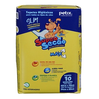 Tapete Higiênico Super Secao Max Slim C/10 Unidades