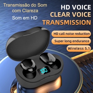 E8S Fones De Ouvido Bluetooth Verdadeiro Sem Fio Air Pro Fone LED Tela Digital Redução De Ruído HiFi Para Jogos Esportivos