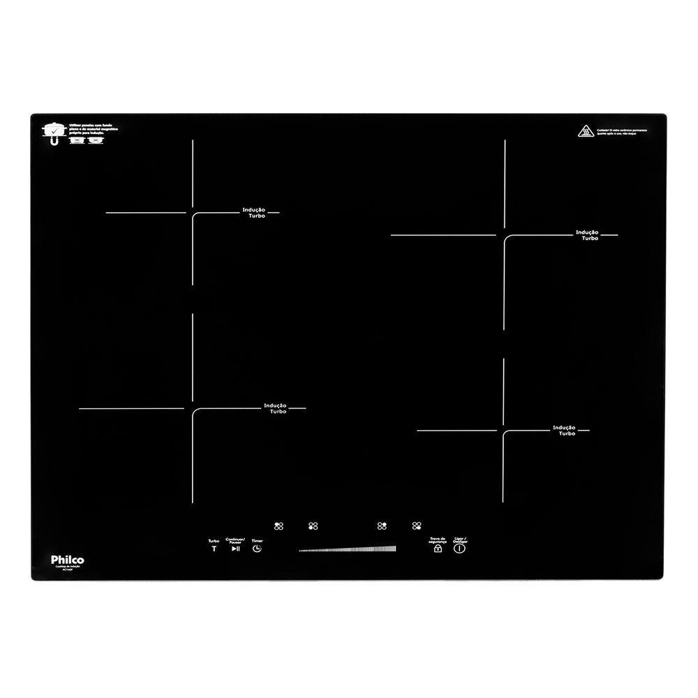 Imagem do produto Fogão Cooktop De Indução Philco PCT40P 4 Bocas Turbo Touch 9 Níveis de Potência
