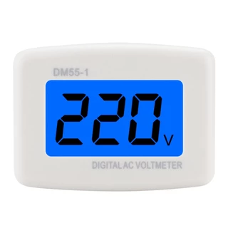 VOKTTA DM55-1 Voltímetro Digital Ue US Plug De Tomada Testador De Tensão Visor LCD Medidor De Parede 110V 220V Plana