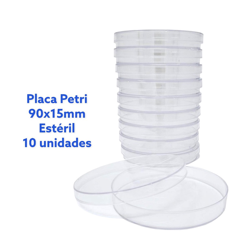 Placa de Petri Estéril 90x15mm 10un - First FL3-9015RI | Shopee Brasil