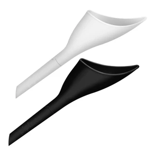 Kit 2 Pipizito Funil Urinário Reutilizável (Preto e Branco)