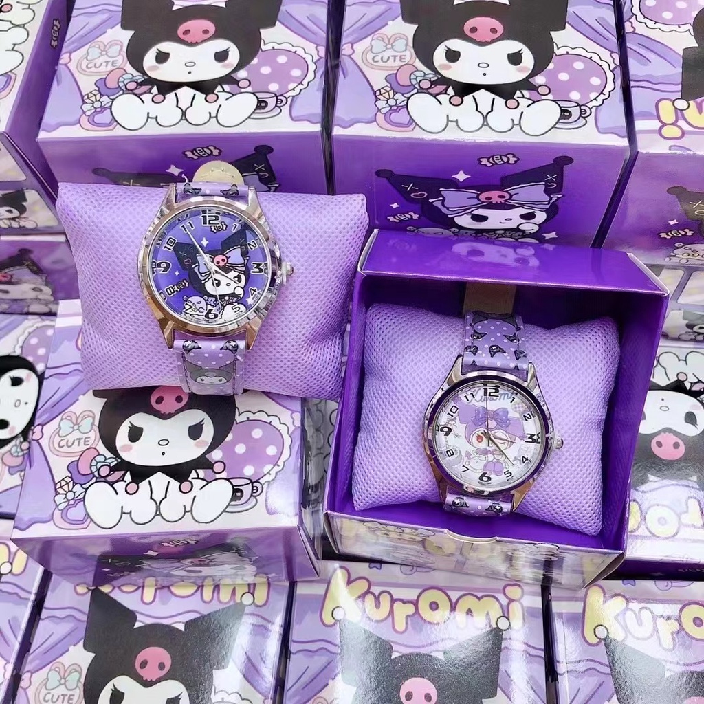 Anime Kuromi Cinnamoroll My Melody Girls Kids Cartoon Relógios De Pulso  Kawaii Relógio Aniversário Brinquedos De | Shopee Brasil