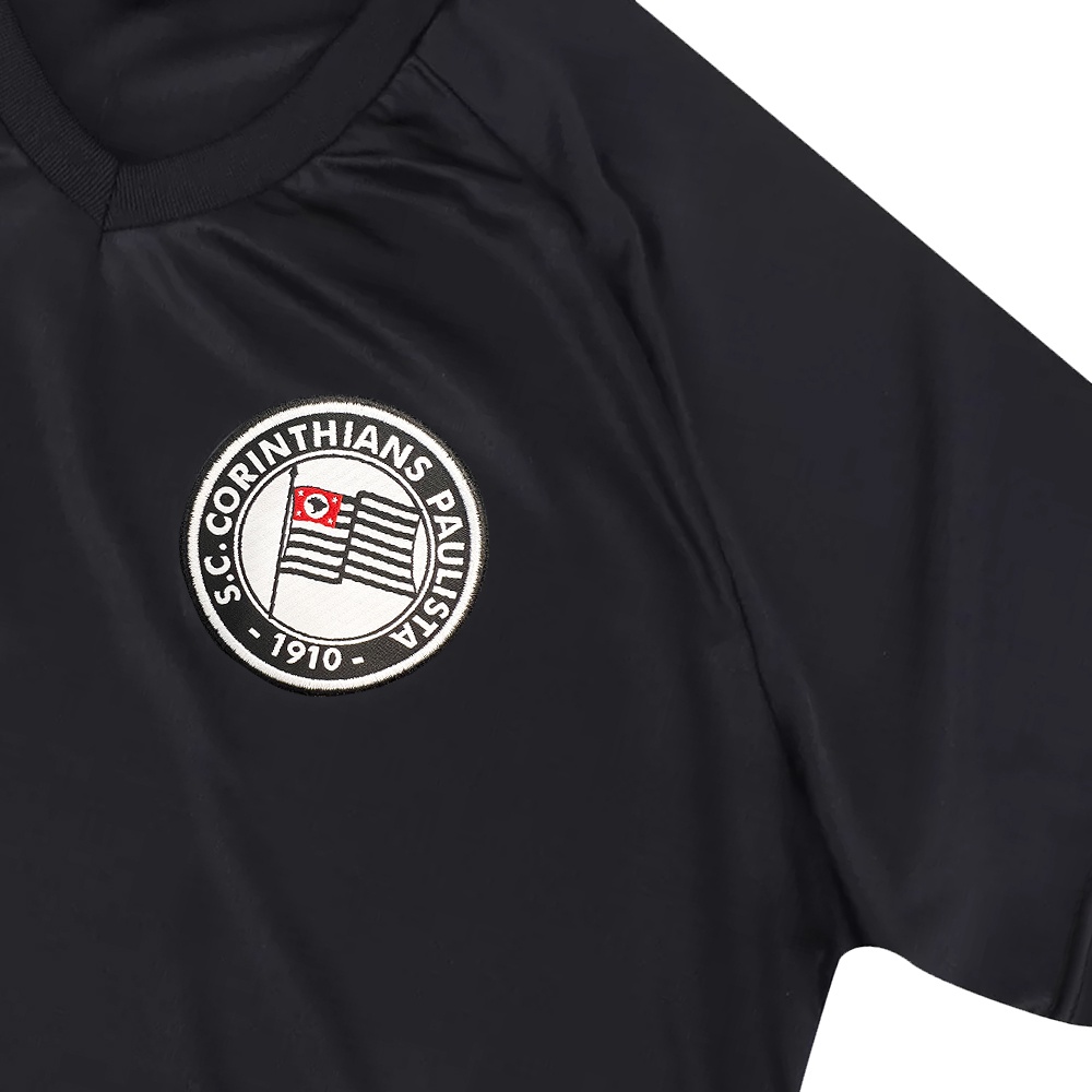 Camisa Corinthians Retrô 1934 Raridade Dry Preta Masculina