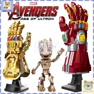 ⚡ Entregue Em 48hrs LEGO Marvel Thanos Luvas Infinity Nano Eu Sou Groot Venom Blocos De Construção Para Crianças Presente De Brinquedo