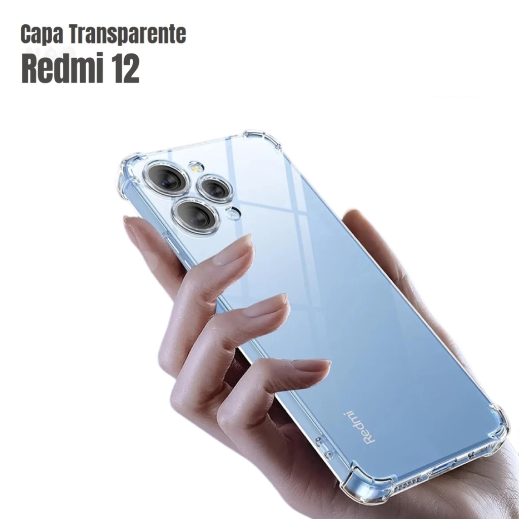 Capa Capinha Transparente Anti Impacto TPU Case Para MI Xiaomi Redmi 12