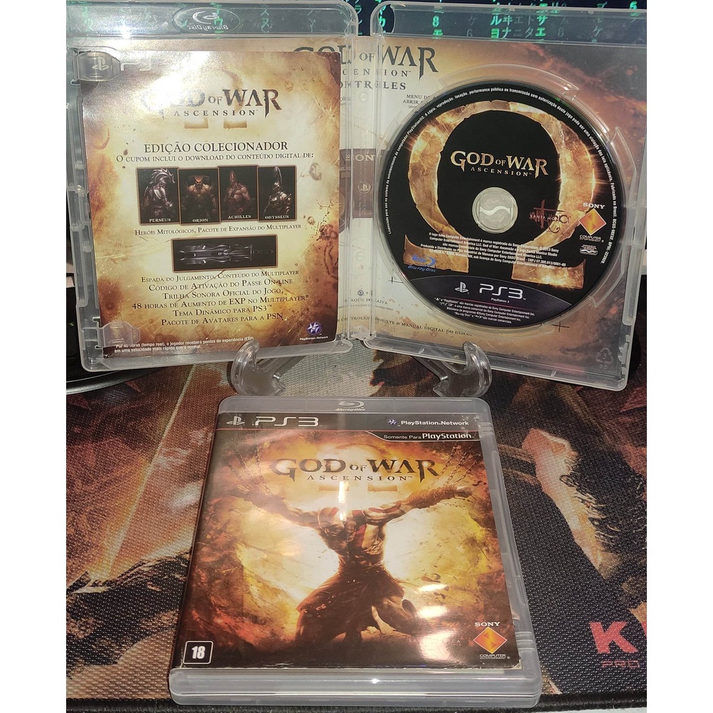 Jogo God Of War Ascension Ps3 Mídia Física!