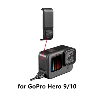 Tampa Lateral Da Bateria Para GoPro Hero 10 9 Removível Porta