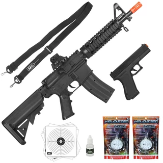 COMBO BASICO 03 - KIT AIRSOFT VIGOR RIFLE M4A1 E PISTOLA V307 SPRING 6MM