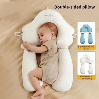 Almofada Para Recém-Nascido Protetora Da Cabeça Do Conforto Respirável Dormir Altura Inferior Encosto De Bebês 0-24 Meses