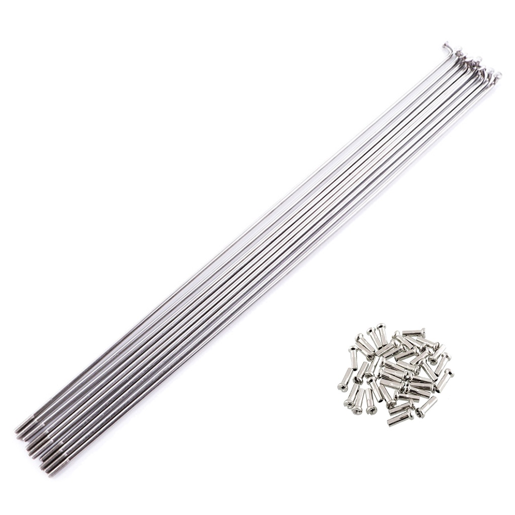 Conjunto de Raios 230mm x 2,5mm com Niples Bicicleta Motor