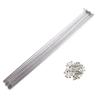 Conjunto de Raios 230mm x 2,5mm com Niples Bicicleta Motor