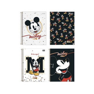 Caderno Universitário Tilibra Mickey 10 Matérias 160 Folhas 200mm x 275mm