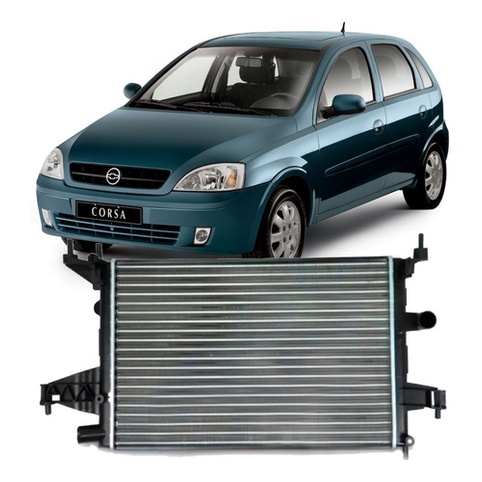 Radiador Eurus Gm Corsa Montana 1.0 1.4 1.8 2003 2004 2005 2006 2007 2008 2009 2010