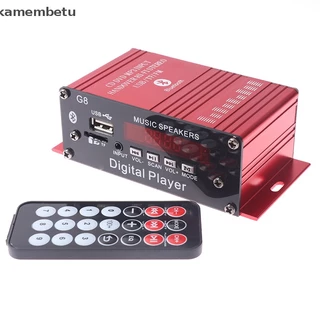 kam G8 Carro 12V 200W Amplificador De Potência Digital De 2 Canais Estéreo bluetooth AUX FM MP3 ka
