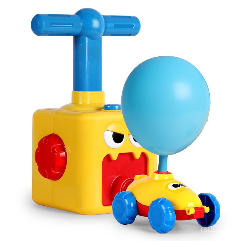 Pilotos de balão de carro movidos a balão aerodinâmicos, acessórios para festas, brinquedos de ciência educacional pré-escolar com bomba de balão manual para meninos e meninas 3 e sala de aula