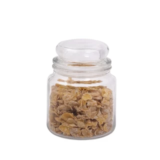 Pote de vidro redondo com tampa hermética 500ml - Mozcada em Oferta na Shopee