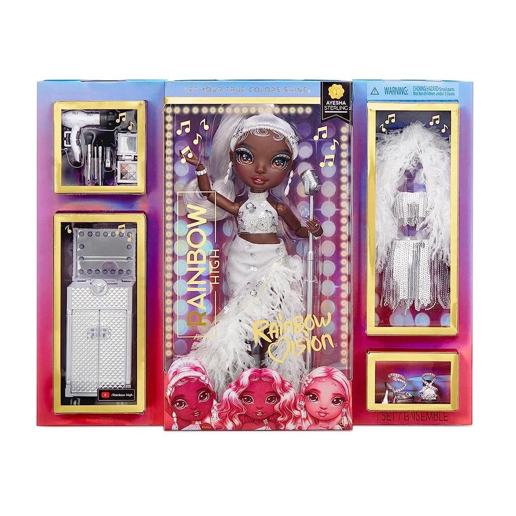 Boneca Rainbow High Rainbow Vision Ayesha Sterling MGA | Shopee Brasil