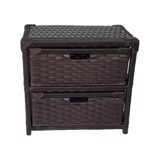 Gaveteiro Sintético Organizador Artesanal 2 Gavetas 39x30x30